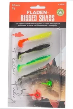 Commander Vite Fladen Jig Assortment Ribbed Shad Colour combo 2