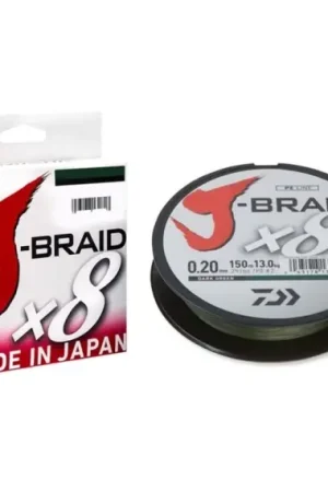 Daiwa J-Braid X8 58LB 0.28mm-150m Dark Green Prix Cassé
