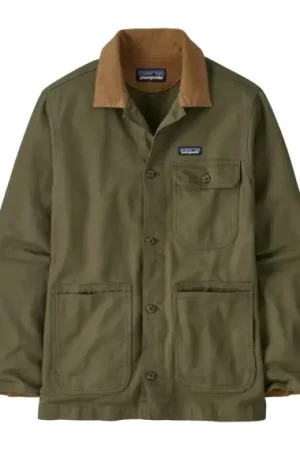 Solde Patagonia M's Point Reyes Canvas Jacket Basin Green - M