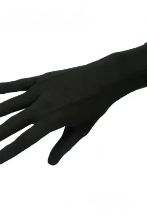 Lightwool Liner Gloves Unisex Jet Black, Large Certifié