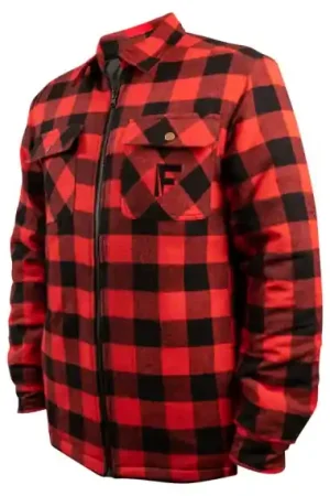 Fladen Forest Skjorta Fodrad Red/Black - M Commande En Gros
