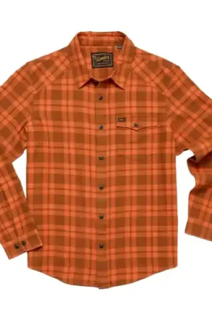 Howler Bro's La Grange Lightweight Flannel Cohen Plaid Pumpkin - M Nouvelle Collection