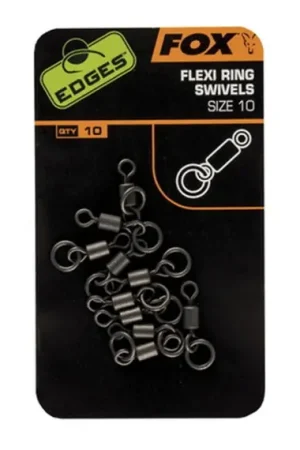 Vente Directe Fox Edges Flexi Ring Swivel 10 10-pack