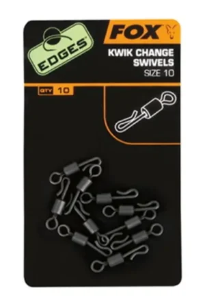 Offre Limitée Fox Edges Kwick Change O Ring Swivels Size 7 10-pack