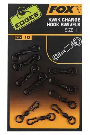 Petit Prix Fox Edges Kwik Change Hook Swivels (10-pack) Size 10