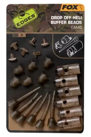 Fox Edges Camo Drop Off Heli Buffer Bead Kit 6pcs Offre Du Jour