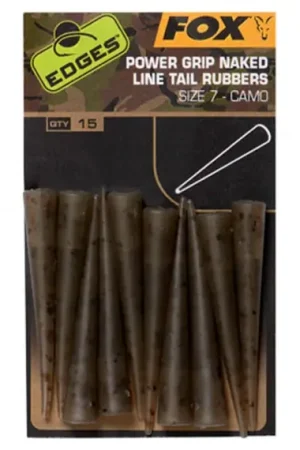 Fox Edges Camo Power Grip Naked Tail Rubbers 10pcs Size 7 Super Prix