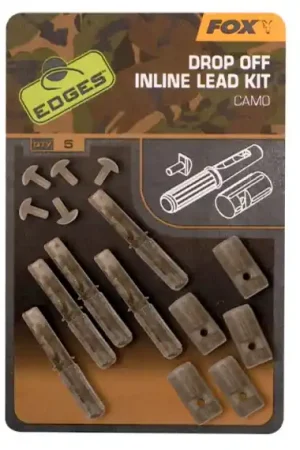 Fox Edges Camo Inline Lead Drop Off Kits 5pcs Populaire
