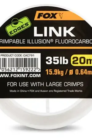 Fox Edges Link Illusion Fluorocarbon 0.53mm/25lb (20m) Offre Spéciale