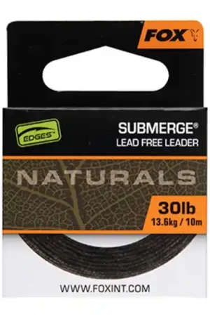 Satisfait Ou Remboursé Fox Edges Naturals Submerge Leadfree Leader 10m 50lb 22.7kg