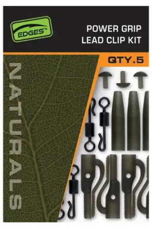 Fox Edges Naturals Power Grip Lead Clip Kit Pas Cher