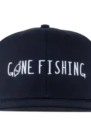 SQRTN Gone Fishing Cap Black Satisfait Ou Remboursé