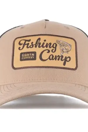 SQRTN Fishing Camp Trucker Cap Khaki Affaire À Saisir