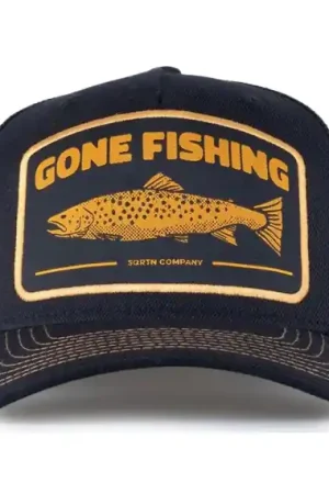 Commander Maintenant SQRTN Trout Trucker Cap Black