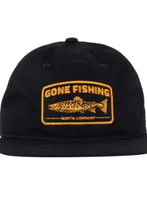 Quantité Limitée SQRTN Trout 6-Panel Cap, Black