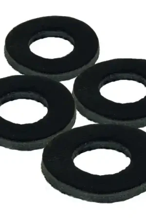Réduction Fox Black Leather Washers (4-pack)