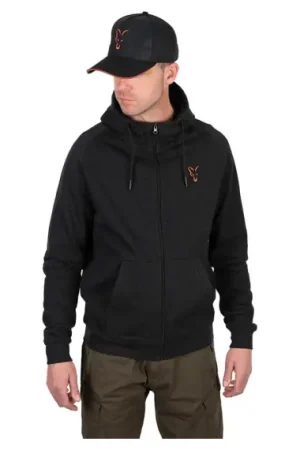 Fox Collection LW Hoody Black/Orange - L Commander Vite