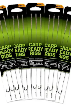 Dernière Chance Fox Carp Ready Rigs - Wide Gape size 4 (25lb)