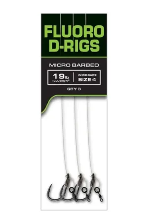 Prix Bas Fox Carp Ready Rigs Fluoro D-Rig 3-pack - #6