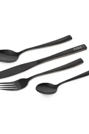 Fox Cookware Black Stainless Cutlery Set Acheter Direct