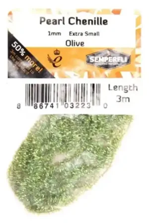 Offre Du Jour Semperfli Pearl Chenille 1mm - Olive