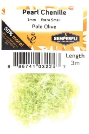 Marque Semperfli Pearl Chenille 1mm - Pale Olive