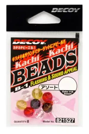 Decoy B-1A Kachi Kachi Beads Assorted Colors, M Quantité Limitée