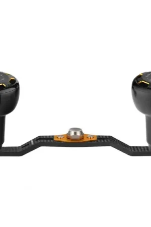 Gomexus 105mm Carbon Swept Handle with 30mm Aluminium Knob 8x5mm - Black & Red Nouvelle Collection