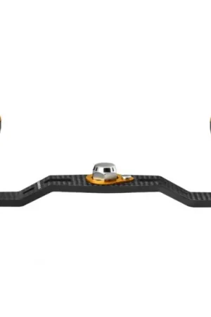 Prix Bas Gomexus 95mm Carbon Swept Handle with 20mm Aluminium Knob 8x5mm - Black