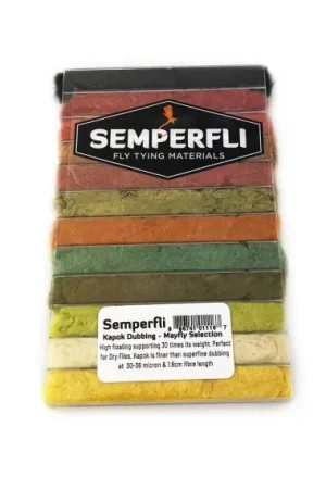 Semperfli Kapok Dry Fly Dubbing Dispenser Mayflies Offre Limitée