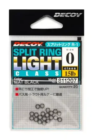 Decoy R-1 Split Ring Light Class Black, #0 Bon Marché