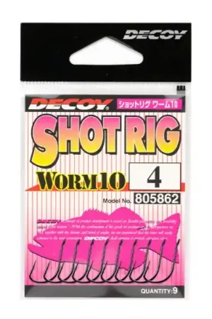 Decoy Worm10 Shot Rig - #4 Commander Maintenant