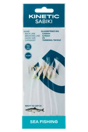 Nouveauté Kinetic Sabiki Silverstrike Fishskin/Flash - #10