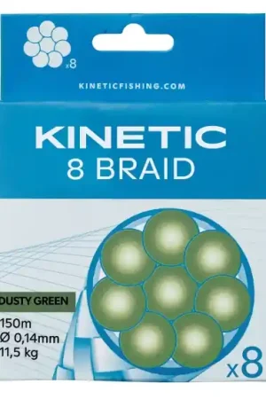 Prix Réduit Kinetic 8 Braid 150m Dusty Green 0,35mm/31,5kg