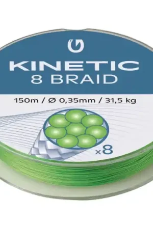 Kinetic 8 Braid 150m Fluo Green 0,35mm/31,5kg Pas Cher