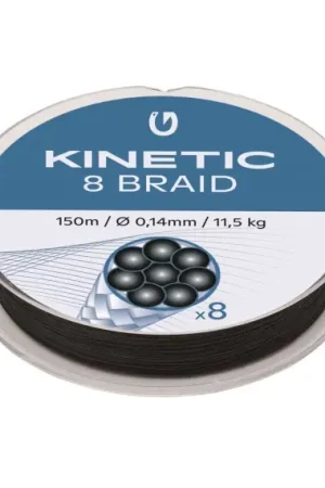 Nouvelle Collection Kinetic 8 Braid 150m Black - 0,16mm/12,0kg