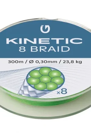 Pas Cher Kinetic 8 Braid 300m Fluo Green 0,26mm/20,6kg