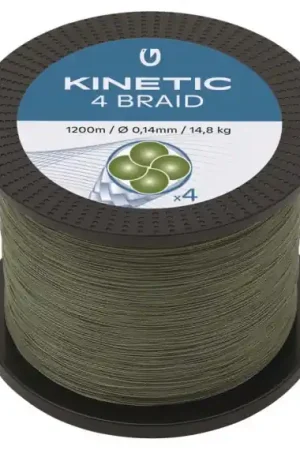 Jusqu'à Épuisement Des Stocks Kinetic 4 Braid 1200m Dusty Green 0,35mm/28,3kg