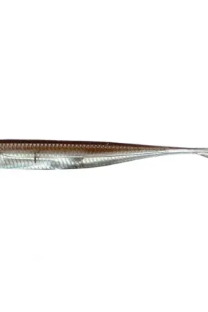 Fish Arrow Flash J Split 3'' (7-pack) - #01 Green Pumpkin/Silver Populaire