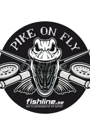 Fishline Pike on Fly sticker Authentique