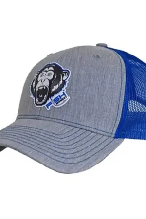 Expédié Aujourd'hui Fish Monkey Hat Scream n Monkey Heather Grey/Royal