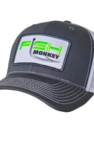 Fish Monkey Hat Mr Patch Hat Charcoal/White Retour Gratuit