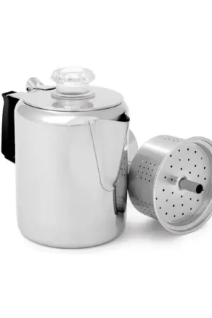 GSI Outdoors Glacier Stainless 6 Cup Percolator Dernière Chance