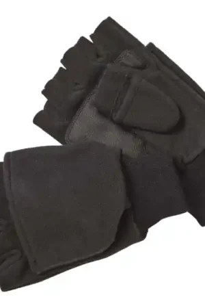 Dernier Modèle Kinetic Wind Stop Fold Over Mitt M Black