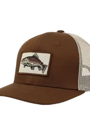 Bon Marché Hurricane Brown Trout Patch Trucker Hat