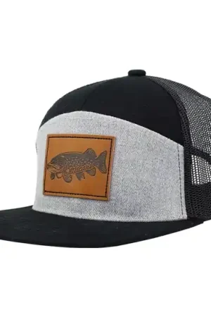 Hurricane Leather Patch Pike 7-panel Trucker Hat Vente Directe