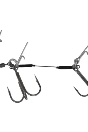 Mikado Stinger Jaws Double Evo Titanium - 25kg - Treble Hook 1/0 , 10 Meilleure Vente
