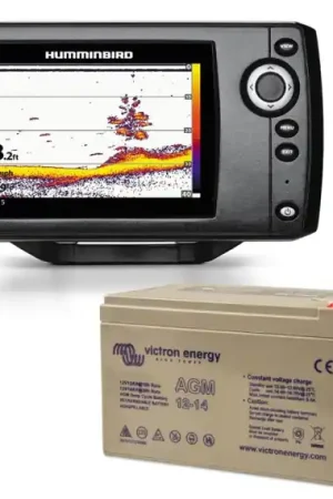 Bon Marché Humminbird Helix 5 Victron 14Ah Battery Combo