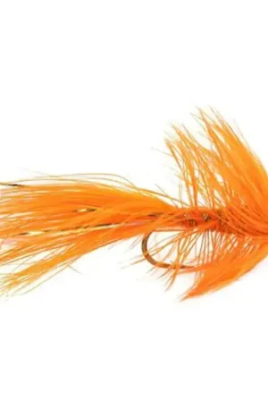Dernier Modèle Wolly Bugger Cone Orange size 8