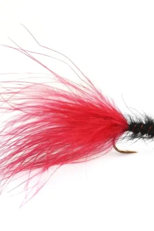 Marabou Streamer Red/Black # 8 Quantité Limitée